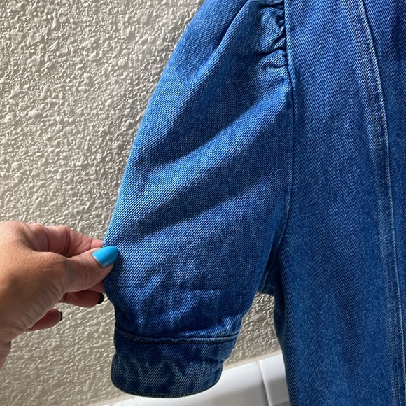 Blank NYC denim puff sleeved dress. Size Large . NEW condition - Picture 3 of 5